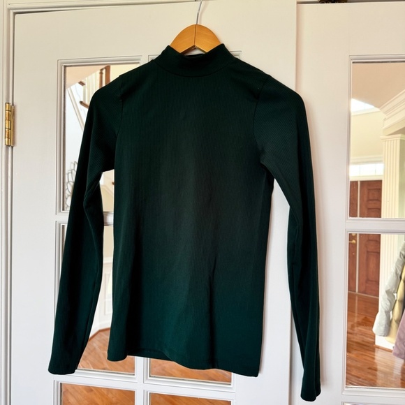 Athleta Renew Seamless Mock Neck Top, Seaweed Snack Green, XS - Picture 5 of 5
